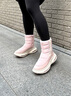 COZY STEPS可至【方槍槍同款】女士冬季新款厚底羊皮毛一體保暖防滑雪地靴 復古煙粉+暖意灰白 36 曬單實(shí)拍圖