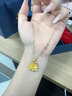 中國黃金好運蓮蓮黃金項鏈女足金蓮花吊墜38婦女神節禮物送媽媽婆婆長(cháng)輩 京速達-足金蓮花吊墜贈S925鏈 曬單實(shí)拍圖