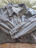 betu百图女装复古风牛仔外套女短款时尚珍珠铆钉牛仔夹克2102T33 牛仔蓝 XS（牛仔蓝预售04/06发货） 实拍图