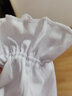 樂(lè )芭鼠（LOBMOUSE）女童白襯衫長(cháng)袖2020新款春裝兒童韓版百搭襯衣上衣小學(xué)生演出衣服 白色 160CM 曬單實(shí)拍圖