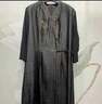 雪慕婭香云紗真絲黑色連衣裙旗袍女夏裝2025新款桑蠶絲收腰裙子夏 黑色 XL 110-122斤 曬單實拍圖