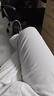 ChlqeKeith純棉休閑褲男士夏季薄款男褲商務(wù)修身簡(jiǎn)約直筒褲透氣彈力長褲子男 白色 32 腰圍2尺5 曬單實(shí)拍圖