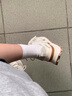 凡小如厚底增高老爹鞋女華夫鞋2026新款跑步運動(dòng)休閑鞋小白鞋松糕德訓鞋 米白色 38 曬單實(shí)拍圖