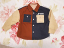 Levi's 李維斯童裝【商場(chǎng)同款】春秋款男童雙面穿夾克兒童復古撞色外套 深辣椒紅 110 /52 【建議身高98-104cm】 曬單實(shí)拍圖