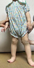 happyology英國(guó)原創(chuàng)碎花印花嬰兒衣服寶寶連體衣春夏可愛(ài)英式繡花 黃綠蔓藤花 100cm (98cm) 曬單實(shí)拍圖