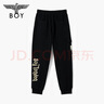 BOY LONDON春季男女同款休閑褲燙金印花朋克潮酷百搭工裝褲N15903 黑色 XS 曬單實(shí)拍圖