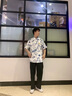 京御貴族休閑褲子男夏季薄款直筒褲男士寬松韓版運動九分褲小西褲冰絲長褲 黑色 XL 115-140 曬單實拍圖