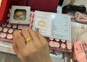 顧豪 黃金戒指女款新潮999足金四葉草轉運珠戒指指環(huán)尾戒送女友圈戒 11號 約1.8克 曬單實(shí)拍圖