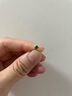 東方翡翠精致小眾百搭S925銀鑲帝王綠翡翠耳飾耳釘女 生日禮物送老婆長(cháng)輩 經(jīng)典四爪款白 曬單實(shí)拍圖