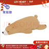 LIV HEART日本北極熊抱枕毛絨玩具卡通娃娃公仔陪睡玩偶睡覺抱枕生日禮物 北極熊抱枕棕 70cm 曬單實拍圖