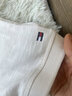 Tommy Hilfiger【休閑撞色】春夏男裝純棉商務(wù)條紋字母翻領(lǐng)短袖T恤POLO衫 米白色撞色AC0 M （推薦：135-150斤） 曬單實(shí)拍圖