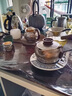 艾瑩嘉純銀999快客杯一壺三杯便攜旅行茶具足銀茶壺帶過(guò)濾茶杯整套 巖肌一壺三杯 曬單實(shí)拍圖