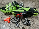 SIDEBIKE 賽道客 公路鎖鞋公路自行車(chē)鎖鞋搭配維格鎖踏套裝男女款騎行裝備 01綠黑+卓銳ZP-115鎖踏 40 曬單實(shí)拍圖