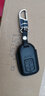 卡先生適用本田鑰匙包CRV雅閣URV冠道思域思鉑睿凌派皓影真皮鑰匙套殼扣 四鍵至尊黑+A扣 曬單實(shí)拍圖