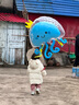 G.DUCKKIDS童裝兒童羽絨服2024新款女童中長(cháng)款洋氣加厚女孩小童寶寶冬季外套 米白色 100 建議身高90-100(充絨量90g) 曬單實(shí)拍圖