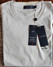 夢(mèng)特嬌（MONTAGUT）夏季短袖T恤男士薄圓領(lǐng)純液氨棉格紋簡(jiǎn)約透氣上衣 白色 52  曬單實(shí)拍圖