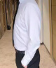 佐优尚白衬衫男士长袖夏季商务休闲免烫抗皱韩版修身衬衣职业上班工装 白色长 XL115-130斤 晒单实拍图
