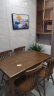 锦巢 餐桌实木餐桌椅组合北欧日式小户型饭桌现代简约长方形餐桌子橡胶木餐厅家具SCMY-2310 胡桃色（温莎椅） 一桌4椅(1.2米) 实拍图