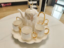 皇彤景德鎮陶瓷水具套裝輕奢北歐風(fēng)茶具高檔高溫客廳家用水杯茶壺茶杯 一路有你·珠光白水具套裝 曬單實(shí)拍圖