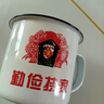 蘭圣佳搪瓷杯懷舊經(jīng)典復古馬克杯搪瓷茶缸子老式大號個(gè)性定制水杯鐵杯子 16厘米白色(有蓋) 3000ml 曬單實(shí)拍圖