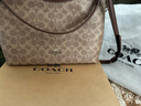 蔻馳（COACH）女包 24年老花流浪包腋下包單肩斜挎手提包送女友38節禮物 焦糖色CV975-IMXHE（中號） 曬單實(shí)拍圖