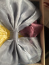 Royal sasa皇家莎莎韩国头饰蝴蝶结布艺香蕉夹发夹竖夹发饰发卡马尾夹饰品 紫红色 实拍图