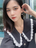 HEFANG何方珠寶愛心結(jié)珍珠耳環(huán)耳飾女士輕奢高級感七夕情人節(jié)禮物送女友 金色 曬單實拍圖