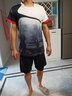 圣希奴（SaintsYno）2025新款夏季韓國羽毛球服套裝男女款夏季短袖運(yùn)動訓(xùn)練比賽服定制 7510B白藍(lán)女套裝(黑褲) XL 曬單實拍圖