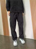 踏路者休閑褲束腳褲秋冬男生長(cháng)褲寬松時(shí)尚百搭工裝褲速干褲戶(hù)外沖鋒直筒 騎士黑-奧利絨【防風(fēng)保暖】 S 【男女同款90-110斤】 曬單實(shí)拍圖
