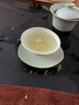 豐陶張生 汝窯茶杯茶具單杯品茗杯陶瓷茶杯泡茶功夫茶杯套裝汝瓷開片茶碗家用茶杯組合人杯可養(yǎng)開片功夫茶具 斗笠杯+杯墊 曬單實(shí)拍圖