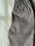 木榮毛呢哈倫褲女秋冬2025新款松緊職業(yè)百搭小腳褲冬加絨顯瘦休閑褲 灰色加絨 M 曬單實(shí)拍圖