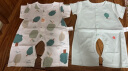 童泰夏季1-18月婴儿宝宝衣服纯棉家居短袖开裆连体衣2件装 绿色 59cm 实拍图