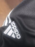 阿迪达斯 （adidas）运动套装春秋开衫外套长裤两件套户外运动服 黑白（薄款） L  实拍图