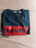 Levi's【全新升级】李维斯2024春夏新版情侣同款短袖T恤logo印花简约 藏蓝色0002 L 晒单实拍图