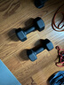 Ma fitness啞鈴男士健身家用器材六角小啞鈴5kg男生宿舍防銹純鐵4kg一對公斤 一對裝共20kg,單只10kg 黑色 曬單實拍圖