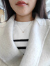 詩普琳18K金鉆石吊墜顯鉆項鏈女泡泡珠吊墜18K金鉆石七夕情人節(jié)禮物 18K玫瑰金 曬單實拍圖