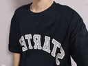 STARTER|短袖男2024夏季新款寬松版型情侶同款學(xué)院風(fēng)字體T恤圓領(lǐng) 黑色 常規(guī) L 175/92A 曬單實拍圖