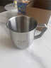 CM live316不銹鋼水杯帶手柄牛奶杯防燙防摔兒童杯家用幼兒園喝水大容量 316鋼單耳水杯【小號】-不帶蓋 曬單實(shí)拍圖