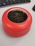 瓷牌茗茶具（cipaiming teaset）瓷牌茗 柿子茶葉罐陶瓷茶罐創(chuàng)意小茶罐家用儲物罐密封罐 宮廷紅陶柿子小號茶葉罐 280ml 曬單實拍圖
