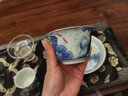 悟茶事陶瓷三才蓋碗茶杯單個 青花釉下彩可懸停浮泡茶碗不燙手高檔茶具 青花魚戲三才蓋碗 無規(guī)格 曬單實拍圖