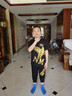 宇龍童話童裝男童套裝夏裝兒童帥氣運動衣服小孩洋氣網(wǎng)紅夏季短袖潮裝 黑色X1金鷹（衣服褲子） 薄款 150 碼建議身高1.4米左右 曬單實拍圖