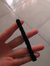 卓可可 時尚可愛小熊皮筋女扎頭發(fā)繩飾品秋冬毛絨發(fā)圈高彈力耐用頭繩 黑色10根裝 曬單實拍圖