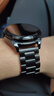 ONTR適用華為手表Watch Buds表帶SGA-B19表鏈GT2/3Pro/4Pro/GT5米蘭尼斯磁吸run-b19金屬鋼帶22mm 三株鋼帶-黑色 22mm 曬單實(shí)拍圖