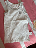 印品棉棉屋兒童背心男孩純棉中大男童寶寶日系全棉休閑打底上衣內衣兩件裝 白色/灰色/淺棕 3件裝背心 130 曬單實(shí)拍圖