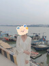 艾柔丹連衣裙女裝秋季新款法式感荷葉邊高腰顯瘦溫柔打底長裙子秋天 米白色 M  曬單實拍圖