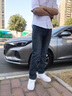 JEEP SPIRIT春秋季牛仔褲男款2025新款高端時尚直筒寬松大碼男褲彈力休閑長褲 703H藍(lán)灰 32 【二尺五】 曬單實拍圖