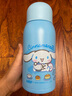 Hello Kitty 兒童帶水杯蓋保溫杯304不銹鋼小學(xué)生幼兒園女寶寶配公仔 1381-玉桂狗藍色-600ml 曬單實(shí)拍圖