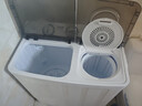 志高（CHIGO）雙桶雙缸洗衣機半自動(dòng)家用大容量 20公斤波輪洗衣機 22公斤【洗15KG+脫7KG】可洗床單 曬單實(shí)拍圖