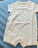 戴維貝拉（DAVE＆BELLA）夏天薄款嬰兒衣服新生兒夏季短袖連體衣嬰幼兒包屁衣寶寶空調服裝 淺粉色DB2235928 90cm （建議身高80-90cm） 曬單實(shí)拍圖