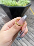 中國(guó)黃金（CHINA GOLD）黃金戒指男女款足金雙生結(jié)情侶對(duì)戒指環(huán)求婚結(jié)婚母親節(jié)生日禮物 雙生結(jié)戒指-男戒-約2.4g【贈(zèng)限定禮盒】 曬單實(shí)拍圖